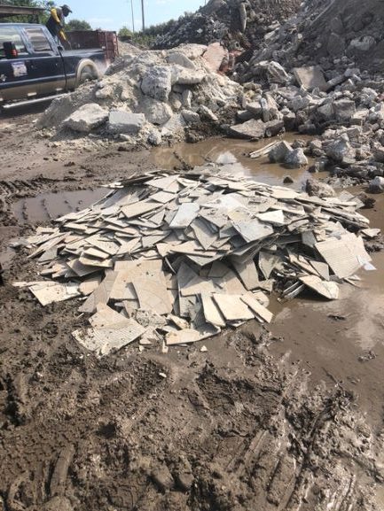Concrete and Tile Recycling construction waste debris removal Concrete Removal Construction Waste Removal Junk Removal Junk Hauling Clearwater FL Tampa FL St Pete FL