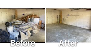 Garage cleanout and construction debris removal by Southwest Removal