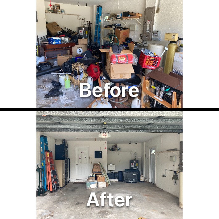 Clearwater junk removal before and after by Southwest Removal