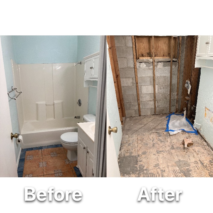 Bathroom demolition services in Tampa Bay